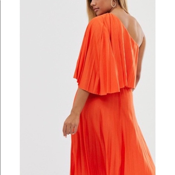 🍊ASOS one shoulder dress🍊 - Picture 4 of 5